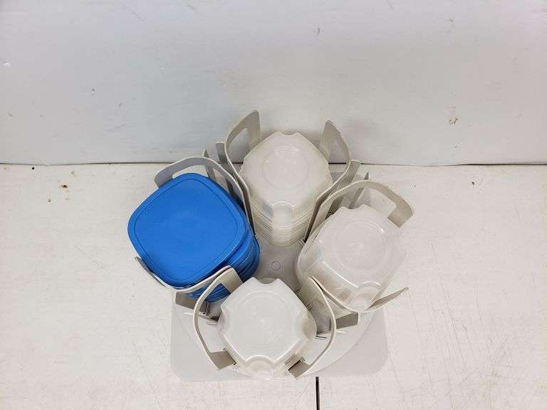 Lazy Susan Storage Containers with Lids Lil Dusty Online Auctions