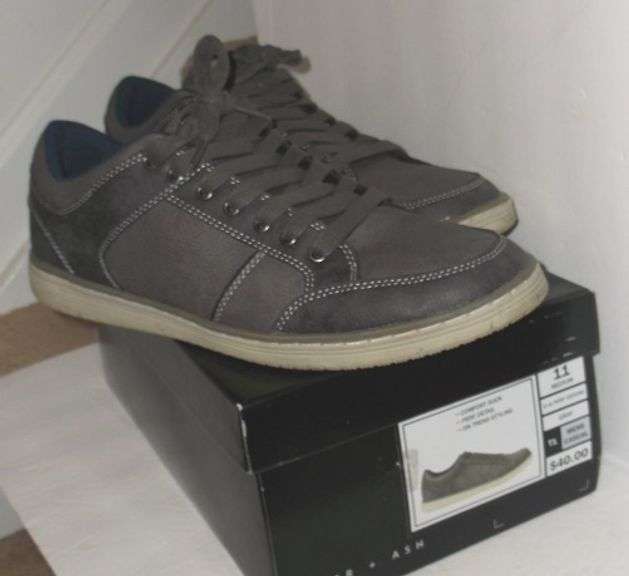 NEW w/ BOX Mens Edgar & Ash Grey Casual Shoes sz 11 Lil Dusty Online