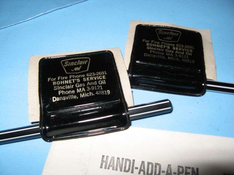 1965 SINCLAIR GAS STATION ITEMSDANSVILLE MICHIGAN Lil Dusty Online