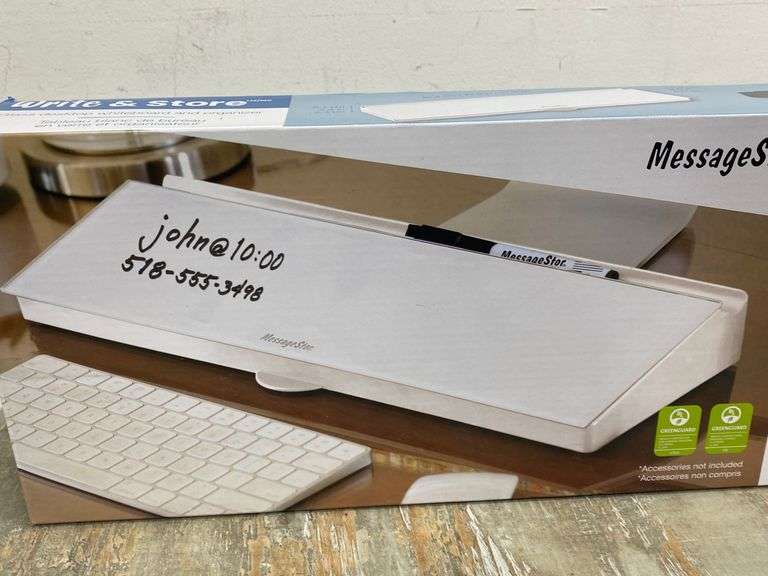 Write & Store glass desktop whiteboard and organizer. 2b Lil Dusty