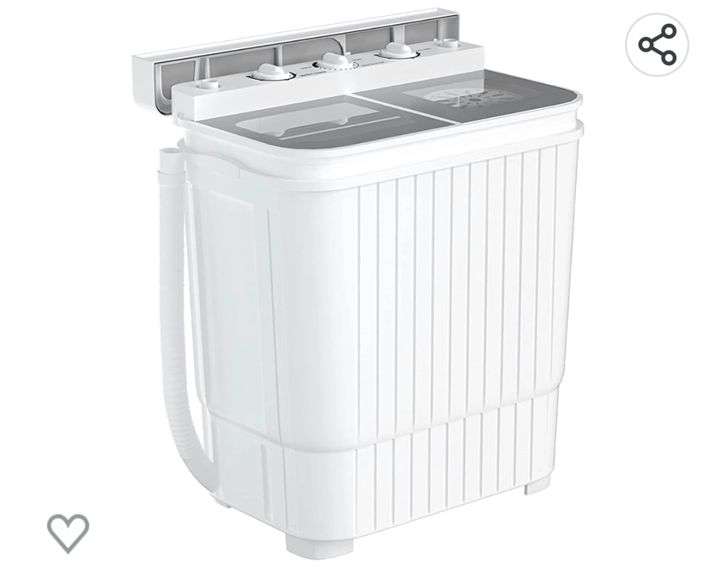 Atripark Portable Mini Washing Machine Washer with Twin Tub and Spin