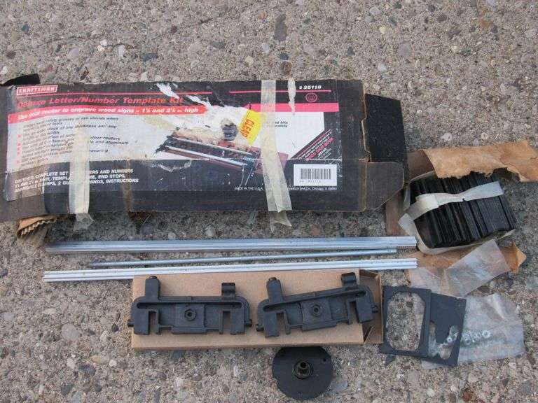 Craftsman Letter/Number Template Kit for Router (2 Sizes) Lil Dusty