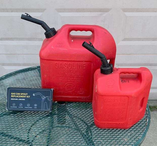 2 Blitz gas cans and a gas can spout replacement kit Lil Dusty Online