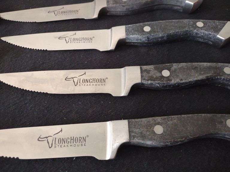 12 Longhorn steak knives Lil Dusty Online Auctions All Estate