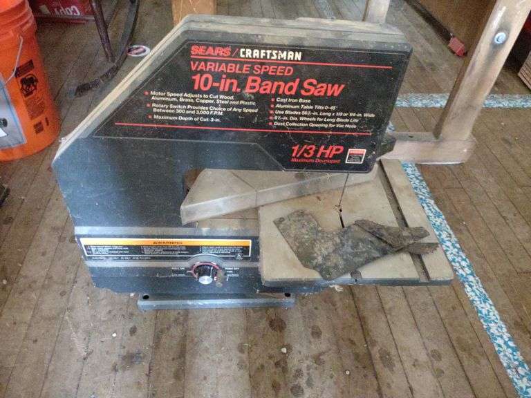 Sears Craftsman 10" band saw Lil Dusty Online Auctions All Estate