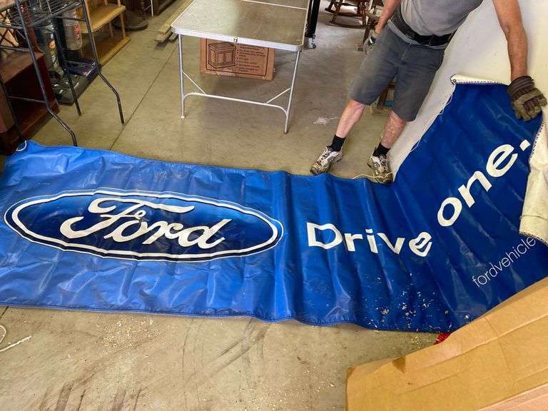 Assortment of ford banners Lil Dusty Online Auctions All Estate