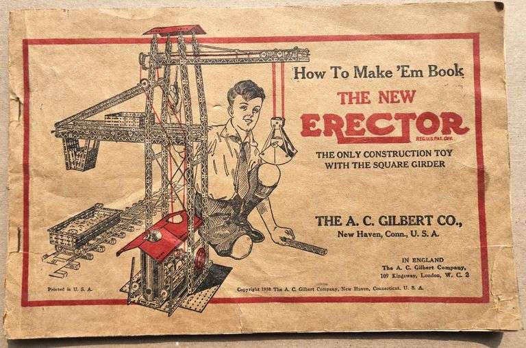 Old Original 1938 Erector Set Catalog Lil Dusty Online Auctions All