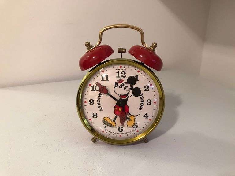 Bradley Walt Disney Mickey Mouse Clock Lil Dusty Online Auctions