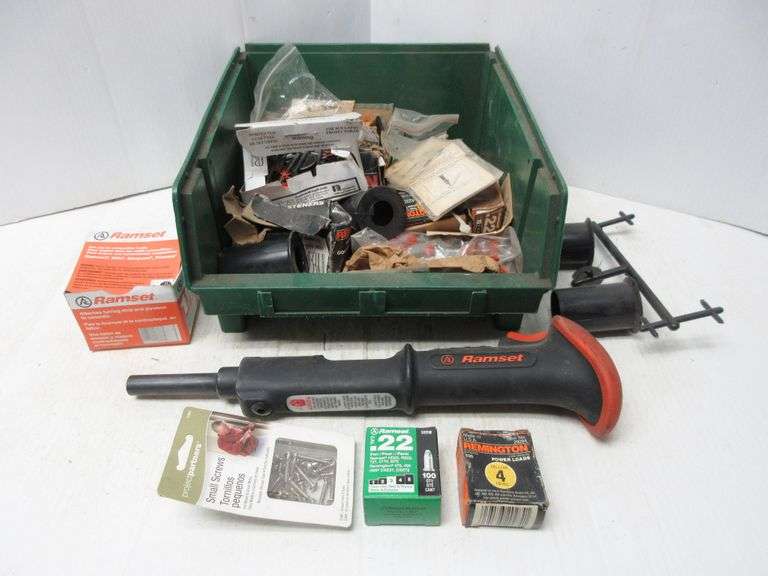 Ramset Trigger Shot with Accessories, Nails, and Loads Albrecht