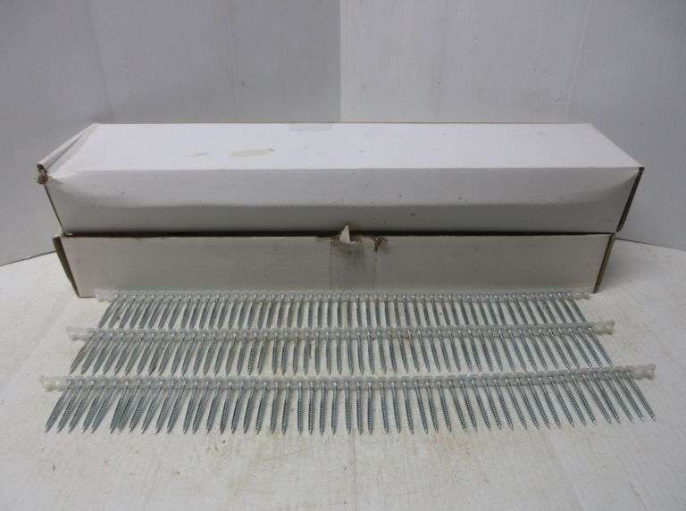 (2) 1,000Count Boxes of 2" Wood Screws for Floor Sheathing, Auto Feed