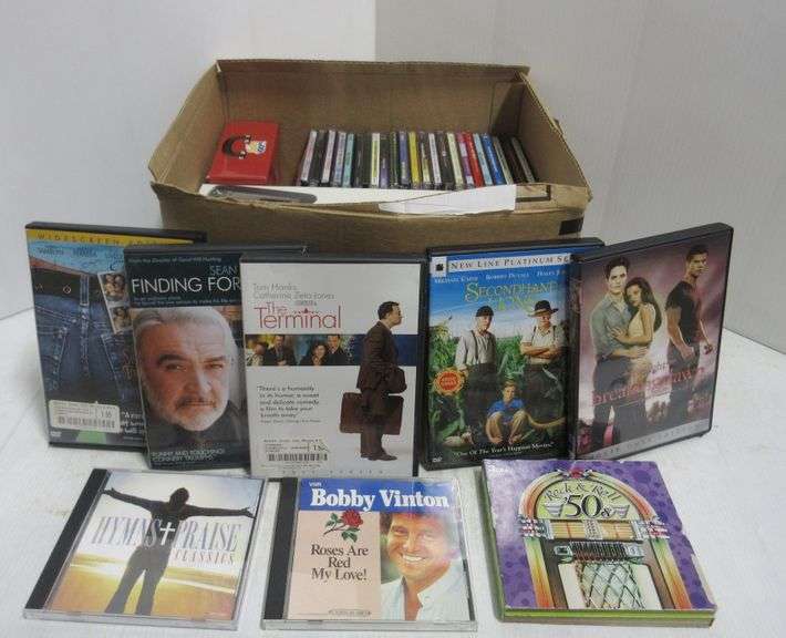 (28) CDs 1 Oldies Collection; (5) DVDs; VHS Rewinder Albrecht