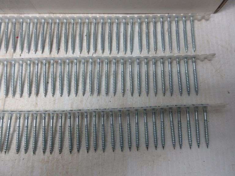 (2) 1,000Count Boxes of 2" Wood Screws for Floor Sheathing, Auto Feed
