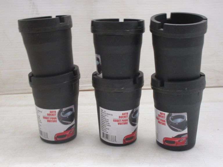 (6) Ashtrays for Car Cup Holder, Auto Bucket Portable for Camper, Boat