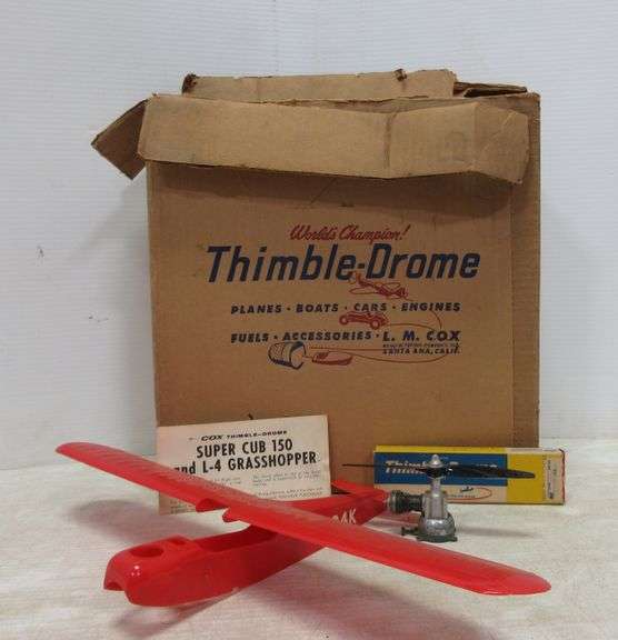 Older Thimble Drome by Cox Tether Plane in Original Box with