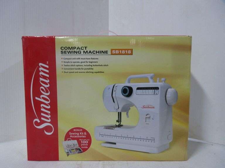 Sunbeam Compact Sewing Machine Albrecht Auction Service