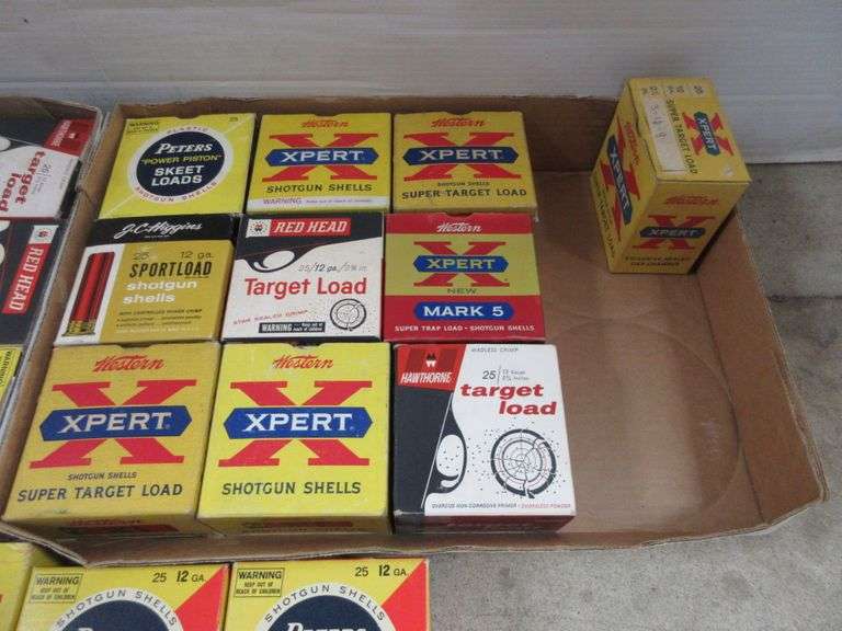 (27) Old Shotgun Shell Boxes, Mostly from the 1960s, Includes Peters