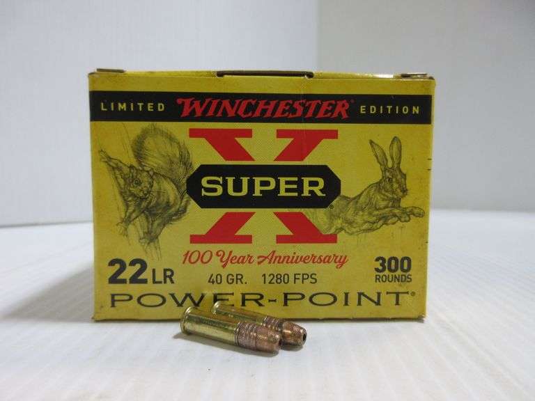 (300) Rounds of Winchester 22LR Limited Edition 100 Year Anniversary 40