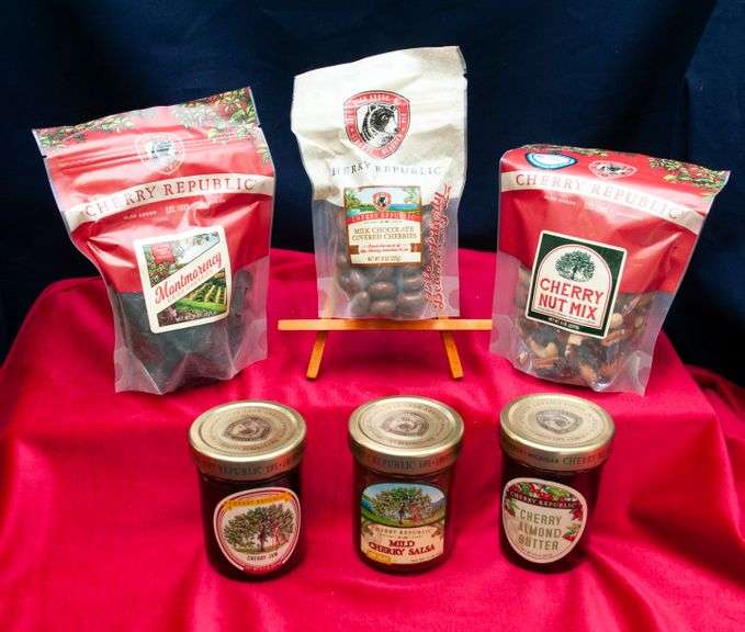 Cherry Republic Gift Box 8 oz. packages Dried Cherries, Milk Chocolate