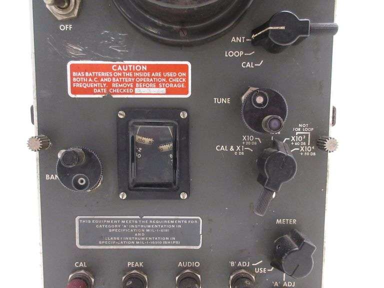 US Military Ham Radio Test Equipment Albrecht Auction Service