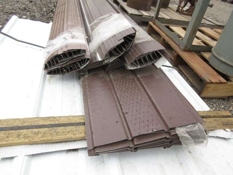 (36) Pieces of Liner White Pole Barn Steel, 36" x 4'2"; (13) Royal