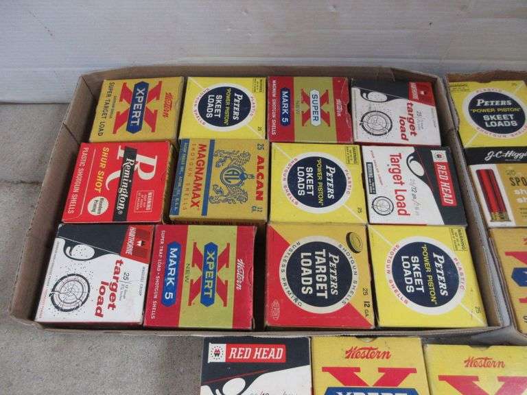 (27) Old Shotgun Shell Boxes, Mostly from the 1960s, Includes Peters