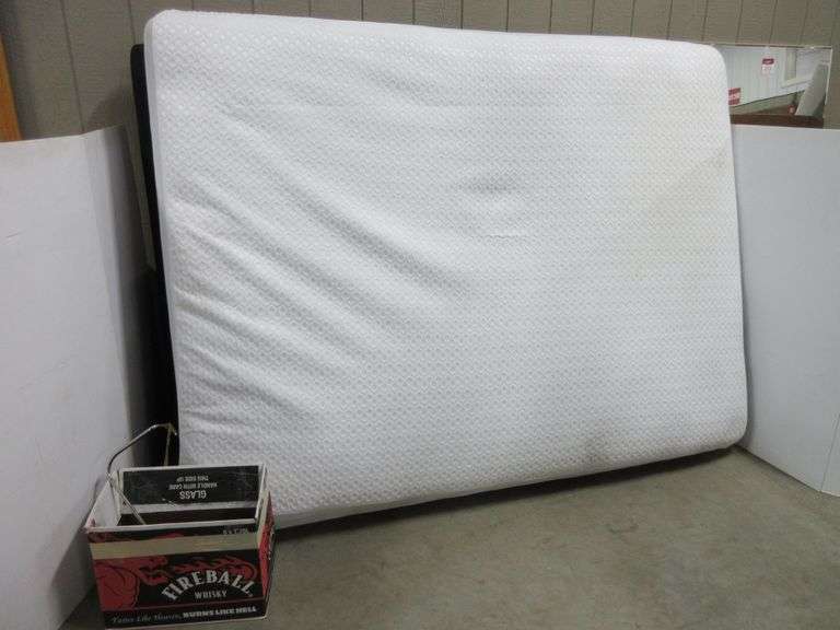 Queen Bed by Magnolia Home Bed Frame with Mattress and Pad, Bed Goes