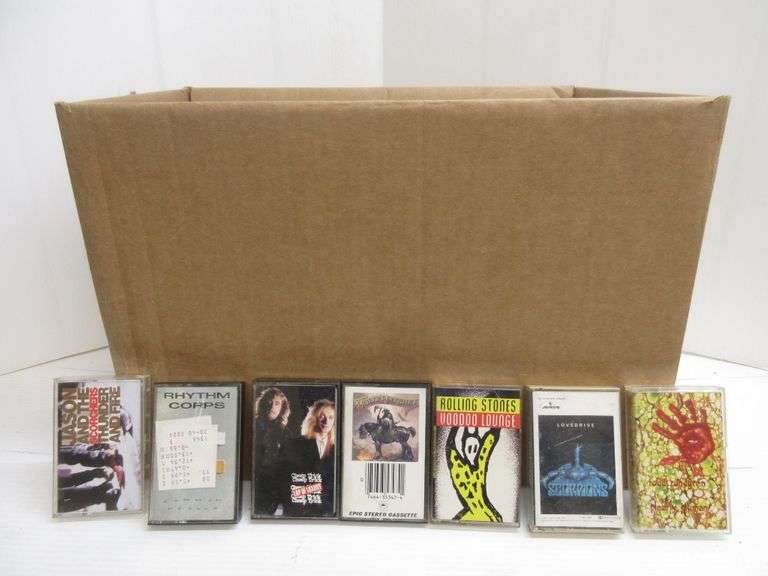 (140) Rock N Roll Cassette Tapes, Including: Joe Cocker, Wings, U2, Van Halen, Rolling Stones ...