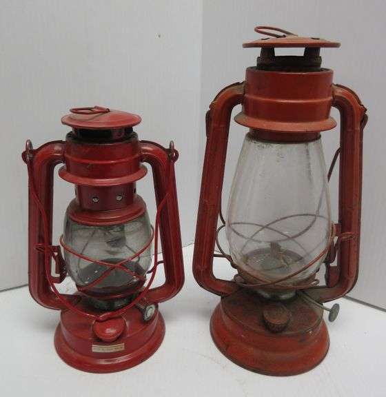 (2) Old Kerosene Lanterns Albrecht Auction Service