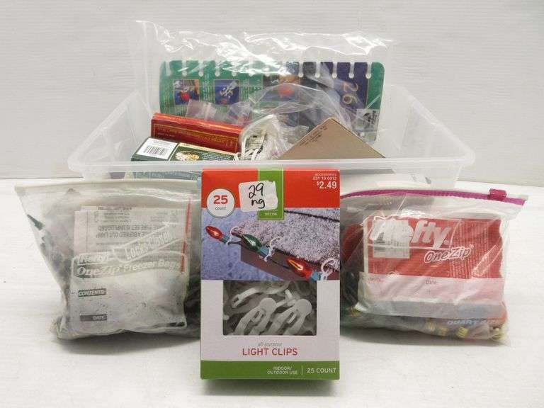 Older Christmas Light Bulbs, Mostly Larger Sizes with Clips, and