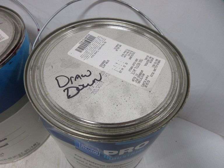 (4) Gallons of SherwinWilliams PreCatalyzed Water Epoxy Paint