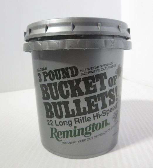 Remington 3 lb. Bucket of Bullets with (425) Rounds of 22 LR HiSpeed