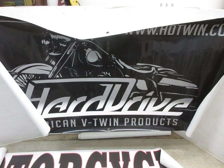 Motorcycle and Hot Rod Banners, and Signs Albrecht Auction Service