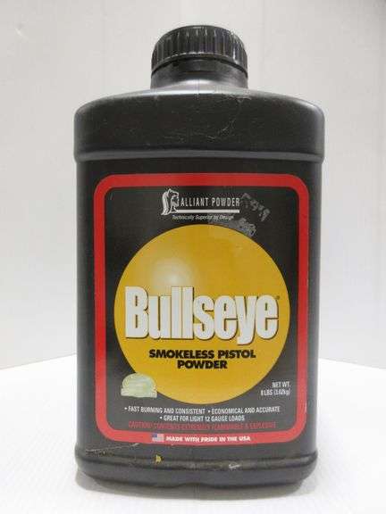 8 lbs. of Bullseye Pistol Powder - Albrecht Auction Service