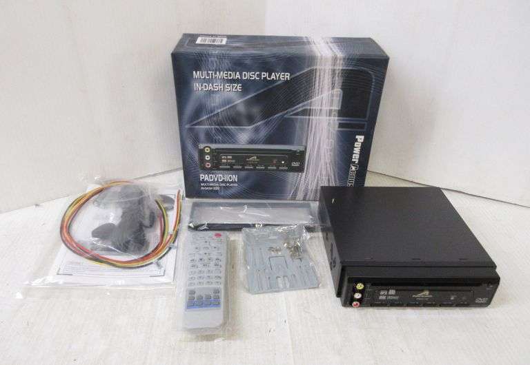 Power Acoustik MultiPledia Disk Player in Dash Size with All Power