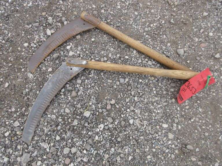 (2) Ripple Blade Corn Knives Albrecht Auction Service