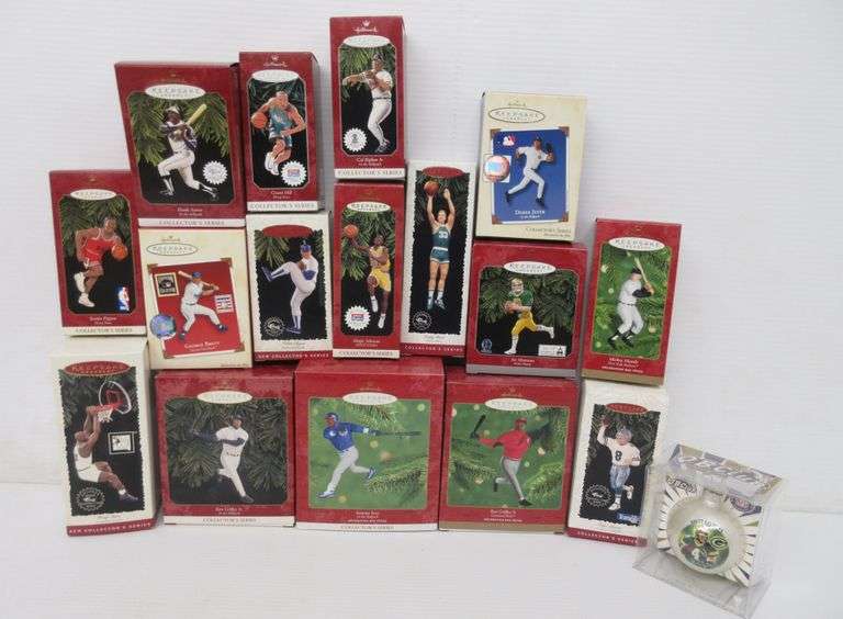 Hallmark Sports Ornaments from the 90s, Includes (8) Baseball Legends