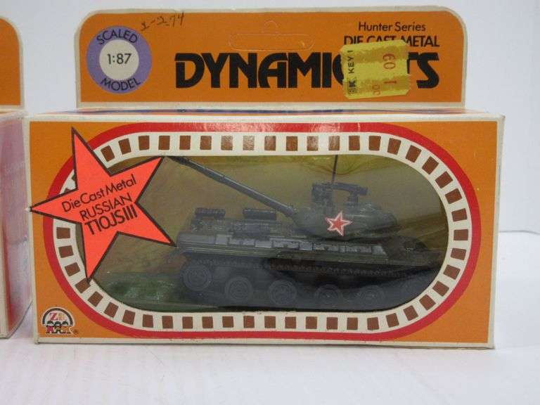 (3) 1973 Dynamights DieCast Metal Tanks in Original Boxes Albrecht
