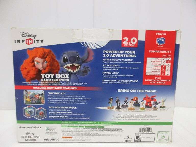 Xbox 360 Disney Infinity 2.0 Edition Toy Box Starter Kit, Includes 2.0