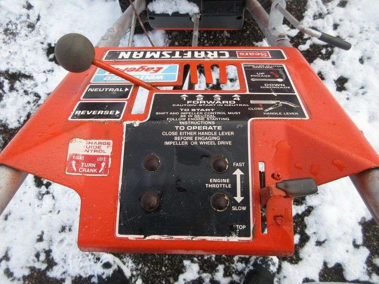 Craftsman Snowblower, Electric Start Albrecht Auction Service