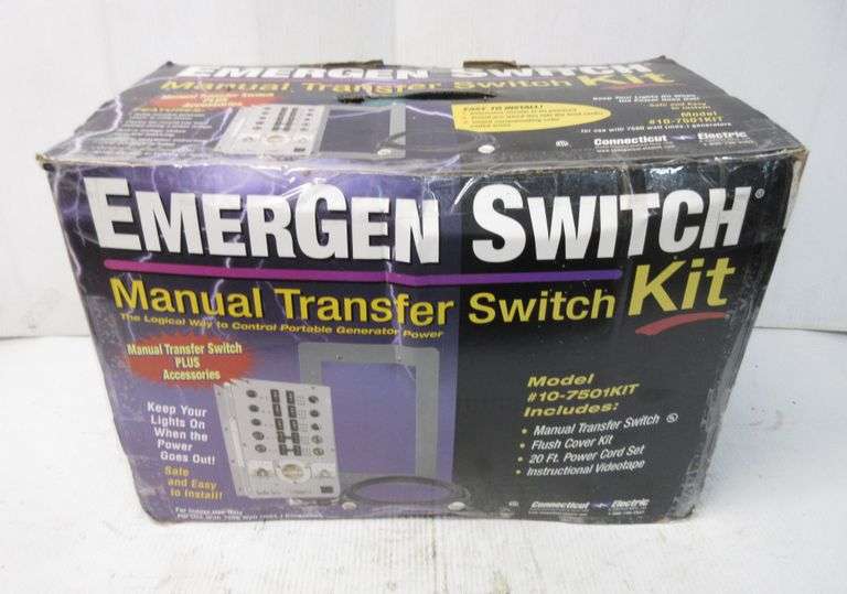 Emergen Switch, Manual Transfer Switch Kit, No Video Tape Albrecht