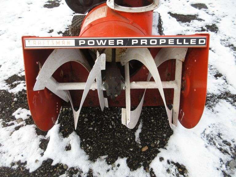 Craftsman Snowblower, Electric Start Albrecht Auction Service