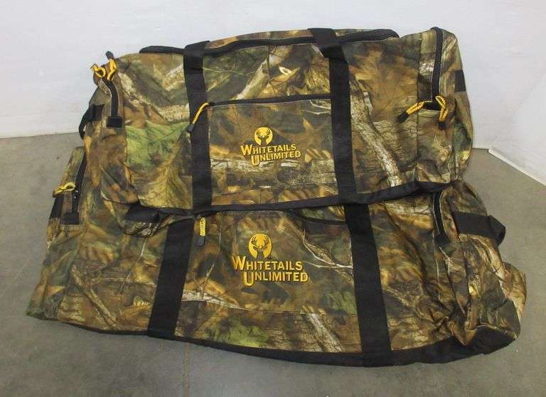 (2) Whitetails Unlimited Duffel Bags Albrecht Auction Service