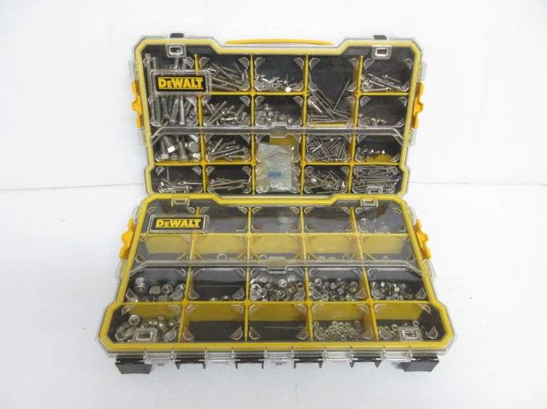 (2) DeWALT Organizers with Stainless Steel Hardware, Including Screws