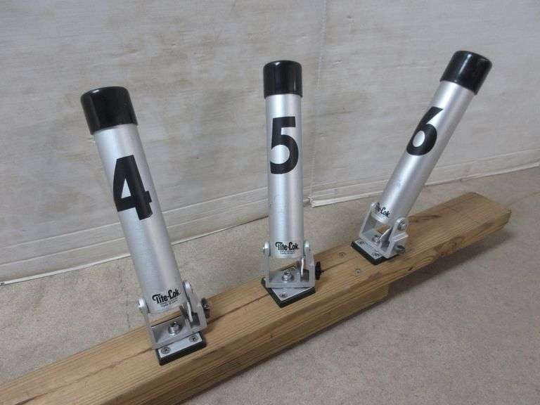 Tite Lok Rod Holders Mounted on Treated 2 x 4s Doubled with Stainless