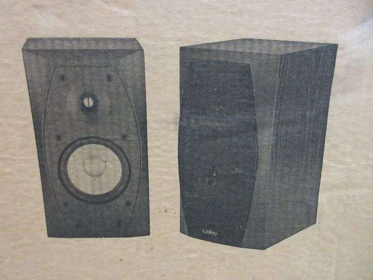 Infinity Entra One Bookshelf Speakers Albrecht Auction Service