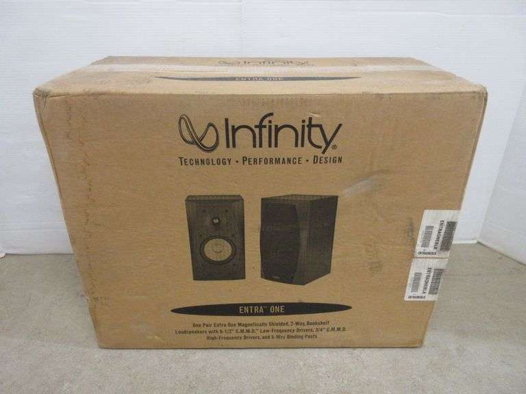 Infinity Entra One Bookshelf Speakers Albrecht Auction Service
