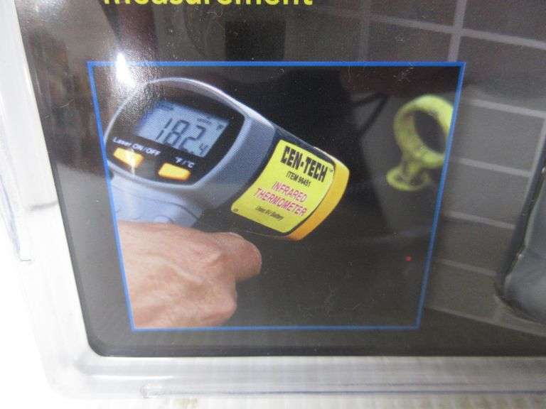 CenTech Infrared Thermometer with LCD Display, Model 96451, Multi