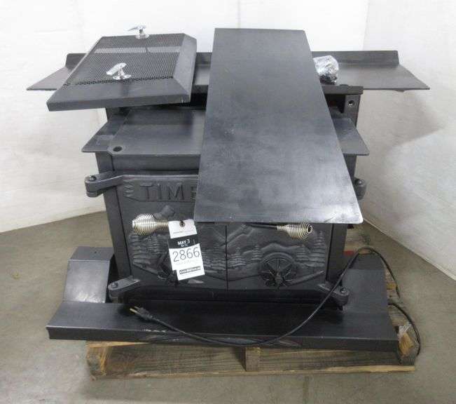 Timberline Wood Stove Insert, Plate Steel, Firebrick Lined with Cast