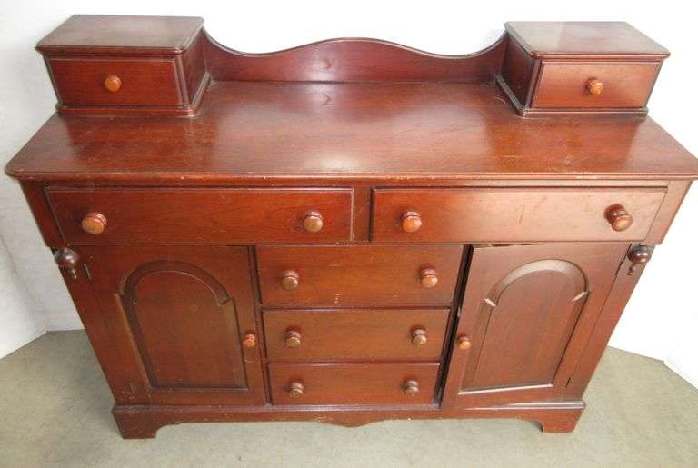 Antique Wooden Dresser with Doors Albrecht Auction Service
