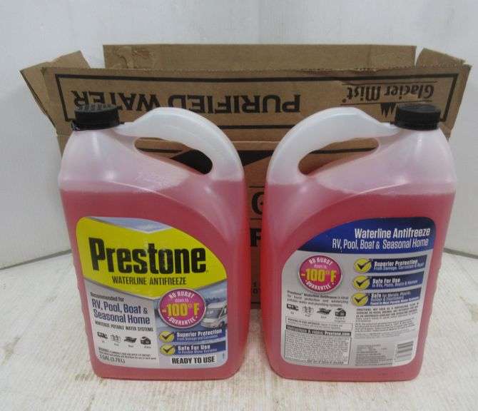 (6) Prestone Ready to Use Antifreeze, Safe for Portable Water Systems in RV's, Boats, Seasonal
